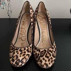 Like new Sam Edelman calf hair heels